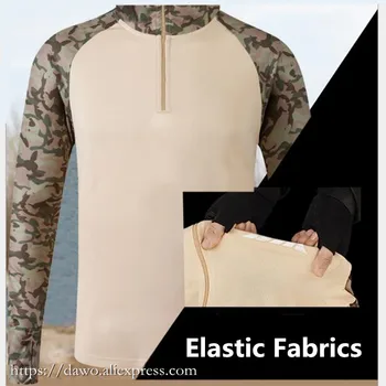 Nové 2019 Camo Kontrast farieb rybárske oblečenie priedušný rýchloschnúci Anti Sai UV, Anti mosquit s dlhým rukávom s kapucňou rybárske Tričká