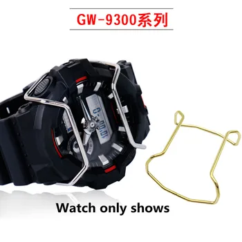 Príslušenstvo hodinky z Nerezovej Ocele Nárazník Pre Casio G-SHOCK G-9300 GW-9300 Čierne zlato modrá