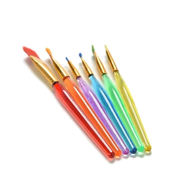6 Ks/Sada Nylon Farba Vlasov pen Set Umelec, Akvarel, Olej Štetce na Maľovanie Dodávky, Veľkoobchod
