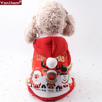 Psa Oblečenie Vianočný Kostým Santa Hoodie Vianočné Oblečenie pre Psov, Oblečenie Oblečenie, Vianočné Chihuahua Oblečenie Šteňa Kabát
