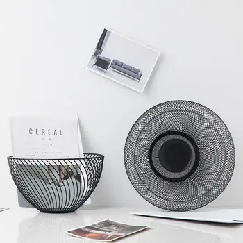 Nordic minimalistický geometrické železa ovocný tanier obývacia izba domov tvorivé úložný kôš desiatu, olovrant ovocie, ovocný kôš kôš