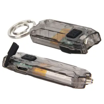 Mini Mini LED Keychain Baterku, Elektrický Pochodeň Prenosné USB Nabíjanie Nabíjateľných 45LM 2 Režimy Trubice Camping Nočné Čítanie