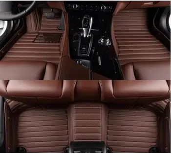 Vysoko kvalitné rohože! Vlastné špeciálne auto podlahové rohože pre Ford Explorer 7 miest 2018 nepremokavé koberce, koberce pre Explorer 2017-2011