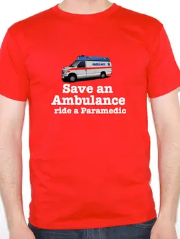 Nové 2019 Bavlna Jednoduchý Štýl Záchranu Ambulancie Ošetrujúci Personál - Núdzové Novinka Muži T-Shirt Tričko Tee Tričko Bavlna