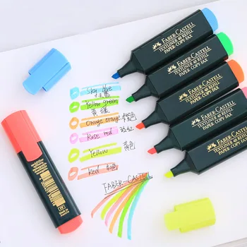 FABER CASTELL Fluorescenčné farby pera známky pero ťahy na zarážajúce
