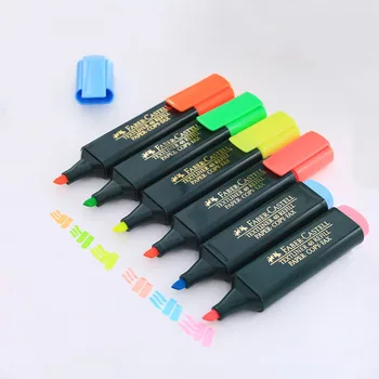 FABER CASTELL Fluorescenčné farby pera známky pero ťahy na zarážajúce
