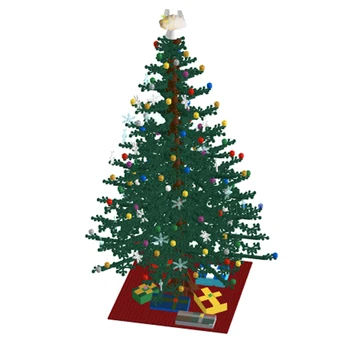 910Pcs Vianočné Série Stavebné Bloky Vianočný Stromček Montáž Tehly Stavebnice Zostaviť Modely Deti Vianočné Darčeky
