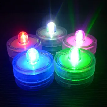 Super Jasné Ponorné Vodotesné Mini LED Čaj Svetlo Sviečky Svetlá Pre Svadobné Party Deocration Váza Svetlo S201748