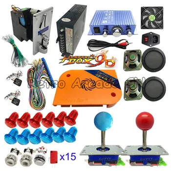 Pandora box 9D arcade 2222 1 PCB DIY súprava s LED tlačidlo ovládač napájanie mincovníka pre Arkádovej Mame stroj Hra