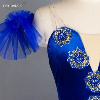 GDC Kráľovská Modrá Profesionálny Tanec Balet Tutu s 7 Vrstiev Tuhého Tylu Palacinka Tutus Blue Bird Klasického Baletu Tutus BLL024