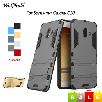 Pre Kryt Samsung Galaxy C10 Prípade TPU & PC Držiak Ochranné Telefón puzdro Pre Samsung Galaxy C10 Kryt Pre Samsung C10 C9150 6