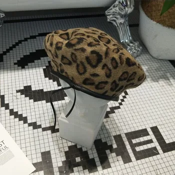 Boinas Para Mujer Beret Retro Lumbálna Leopard Maliar Klobúk Japonské Osobnosti Sombreros De Mujer Boina Masculina Kapelusz 2020