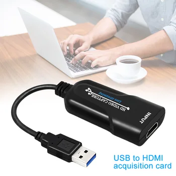 UVC 1080P 60fps Plug And Play Prenosný Adaptér grafická Karta USB HD Mini Home Office Pre počítače s Vysokou Rýchlosťou