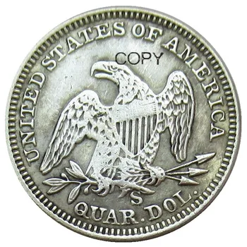 USA 1859 1859-O 1859-S Sedieť Slobody Štvrťroku Dolárov Rôznych Raziť Strieborné Pozlátené 25 Centov Kópiu Mince