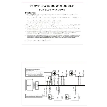 Auto Príslušenstvo Multi-funkčné proti Vlámaniu Okno Prístroj Power Okno Bližšie Zvýšiť Okno v 8 Sekúnd na 4 windows