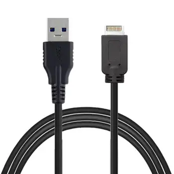 USB 3.1 Predný Panel Hlavičke USB 3.0 Typ-A Samec Rozšírenie Dátový Kábel, 50 cm