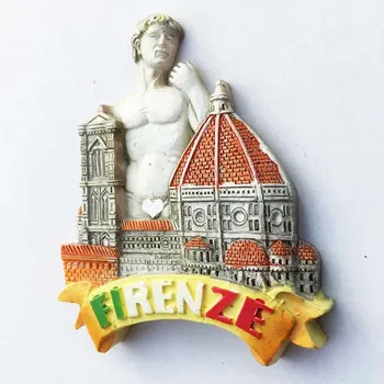 BABELEMI Taliansko Chladnička Magnet so suvenírmi Cattedrale di Santa Maria del Fiore David Živice Chladnička Magnetické Dekorácie-Nálepky