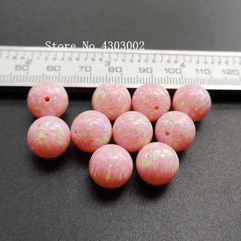 10pcs/veľa 12mm Plný Vŕtané Syntetické Kolo Opal Korálky pre DIY Šperky Kolo Loptu Opal