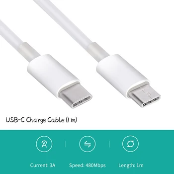 OTG Rýchle Nabíjanie Kábel Portable Typ C /USB C do USB C Nabíjanie drôtu na Android Telefónu Kábel pre redmi poznámka 7,8, Jeden Plus 7 pro