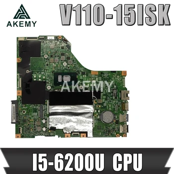 Vysoká kvalita LV115SK MB 15277-1N 448.08B01.001N Pre Lenovo V110-15ISK notebook základnej dosky, PROCESORA I5-6200U RAM 4GB