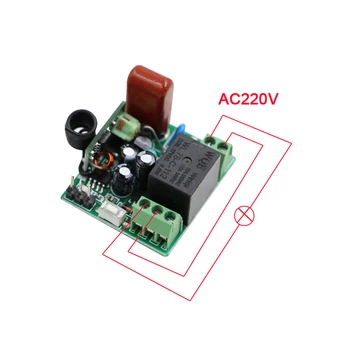 Najnovšie AC220V 1CH Bezdrôtové Diaľkové Ovládanie Prepínač Systém Mini Prijímač Rady a Vysielač Automatizácie Smart Home 315/433MHZ