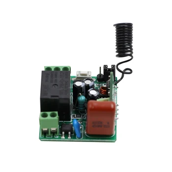 Najnovšie AC220V 1CH Bezdrôtové Diaľkové Ovládanie Prepínač Systém Mini Prijímač Rady a Vysielač Automatizácie Smart Home 315/433MHZ