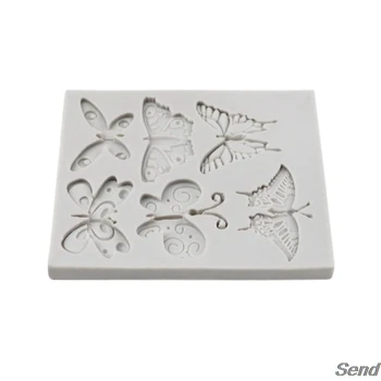 Motýle Silikónové Živice Formy Candy Formy Cake Decor Epoxidové Živice Šperky Čo T4MD