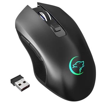 G851 Bezdrôtová Počítačová Myš 2400DPI USB Optická Myš 2.4 G Prijímač Nabíjateľná Farebné Stlmiť Myši Pre PC, Notebook