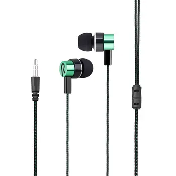 Nové Pletená káblové slúchadlá Subwoofer In-Ear Slúchadlá Hluku Izolácia Headset pre Telefóny MP3 a MP4 PC Hry pre Samsung S6