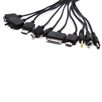 Multi Pin Kábel, Nabíjačka, USB Kábel Adaptéra Údaje Drôt, Kábel 10 V 1 Multifunkčné USB Dátový Kábel na Prenos údajov Univerzálny