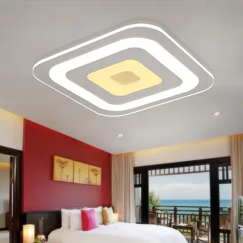 Povrchovú montáž Moderné Led Stropné Svietidlá pre obývacej izby, spálne, Ultra-tenké lamparas de techo Obdĺžnik Stropné lampy, svietidlá