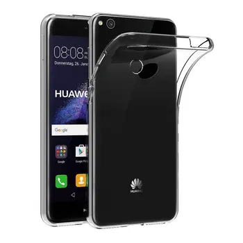 Transparentné puzdro Pre Huawei P8 Lite 2017 Mäkké TPU Silikónový Gél Clear Späť Taška Coque Prípade Kryt Na Huawei P8 Lite 2017