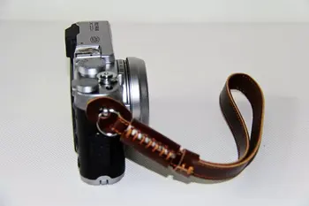 Kožené Fotoaparát Ruku, Zápästie Pre Sony Fujifilm Fuji Samsung Panasonic Nikon Canon