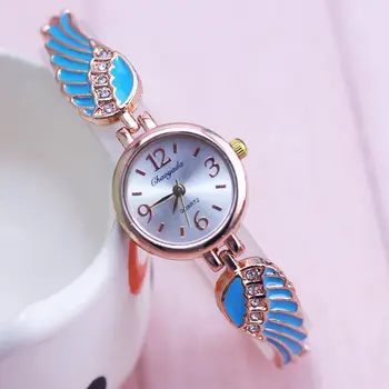 CHAOYADA Značky Gold Módne Bežné Hodinky Krídla náramkové hodinky Quartz Ženy Šaty Hodinky Ženy Módne Luxusné Hodinky Hodiny