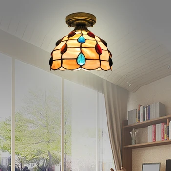 Jednoduché Európsky štýl shell spálňa stropné svietidlo uličkou veranda, chodba lampa