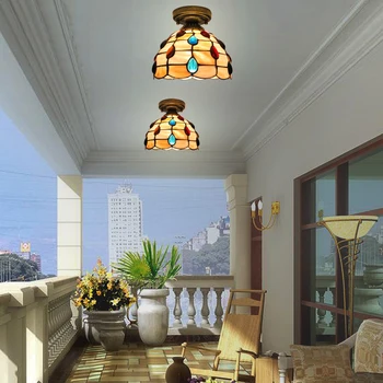 Jednoduché Európsky štýl shell spálňa stropné svietidlo uličkou veranda, chodba lampa
