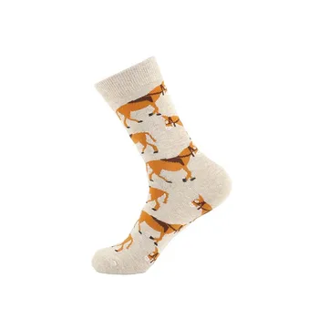 [COSPLACOOL]Tvorivé Zábavné Ponožky Ženy Roztomilý Zvierat Krava, Králik Potravín, Ovocia Orange Jahoda Divertidos Ponožky Art, Unisex Sokken