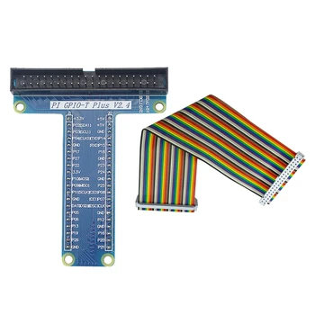 T Typ Expansion Module Rada Adaptér s 40 Pin GPIO Žien a Žien Rainbow Kábel pre Raspberry Pi3/ 2 Model B+
