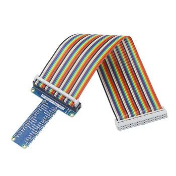 T Typ Expansion Module Rada Adaptér s 40 Pin GPIO Žien a Žien Rainbow Kábel pre Raspberry Pi3/ 2 Model B+