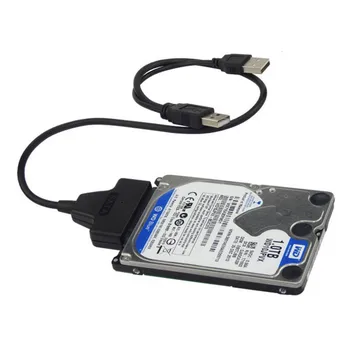 Nový USB 2.0 / SATA 22Pin Kábel pre 2.5 palcový HDD Pevný Disk ssd (Solid State Drive UY8