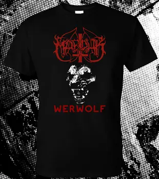 Marduk Werwolf Tee Tričko Vpredu Späť Tlač Belphegor Gorgoroth Behemoth Watain