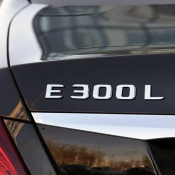Pre Mercedes-Benz E-Class E200L E300L E320L E400L Auto Nálepky Štyri-Pohon kolesa Auta Štítok E63 Chvost Štítok Slovo Označenie Orgánu Nálepky