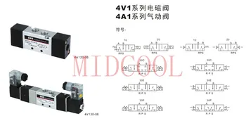 Pneumatické elektromagnetický ventil 4V130-06 AC220V port 1/8