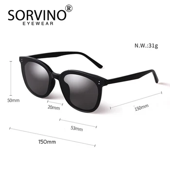 SORVINO 2020 Nové slnečné Okuliare pánskej Módy Veľký Rám Biela Slnečné Okuliare UV-odolný Ženy GS8960 Gafas Sol De Los Hombres