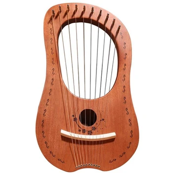 Lýra Harfa 10 String Harfa Prenosné Malé Harfa s Trvanlivé Sláčikový Hudobný Nástroj, Stabilnú Kvalitu Zvuku Harfy,