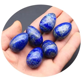 Drahokam, vajce 1 ks 45*30 mm Prírodné Lapis Lazuli vajcia Krištáľové Gule Liečenie Čakier Reiki Gule na ozdobu