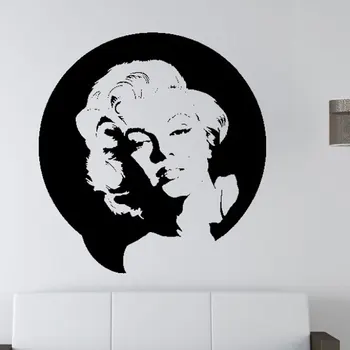 Marilyn Monroe Samolepky na Stenu Vintage, Retro, Čierne Sexy Dekoračné Samolepky na Stenu Environmenta domáce dekorácie nástenná maľba izba odtlačkový