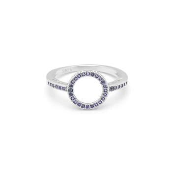 Vytvoril Jednoduchý prsteň Dizajn, White Gold Ring Micro Pave Kubický Zirkón Svadobné Party Krúžok Pre Ženy Výročie