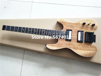 Továreň predáva skazená dreva bezhlavého elektrická gitara s bezhlavého ružové drevo hmatníkom pre dopravu zdarma