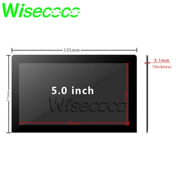 Wisecoco 5 palcový fhd 1920x1080 ips lcd displej na mipi typ c radič doska s kapacitný dotykový displej ACX450AKN-7